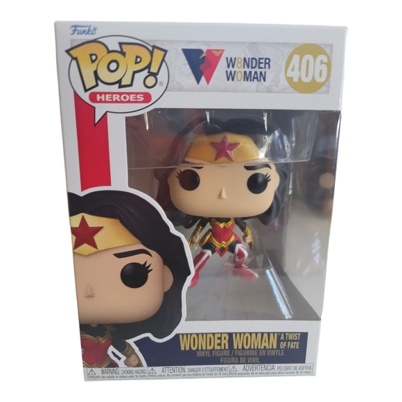 Funko Pop Heros (#406) Wonder Woman Vinyl Figure in Soft Protector - Picture 2 of 10